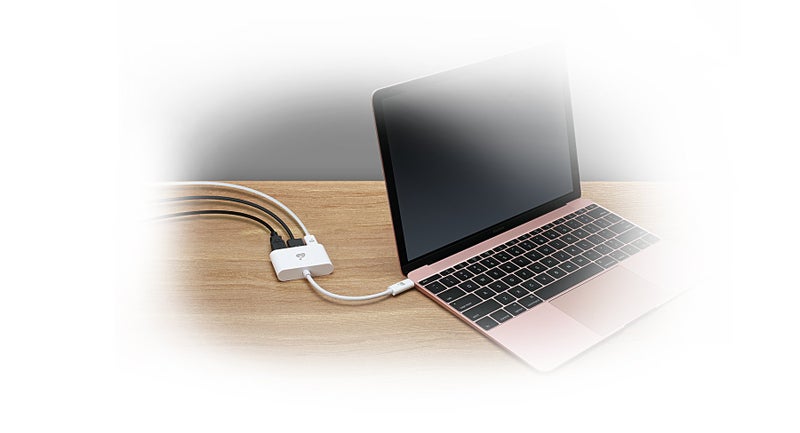 IOGEAR USB-C to 1 to 3 Adapter - 1 HDMI Out - 1 USB A Out - 1 USB-C - 100W Power - 4K@30Hz - MacBook Pro - iMac - Chromebook - More Type-C - GUC3C3H - Image 3